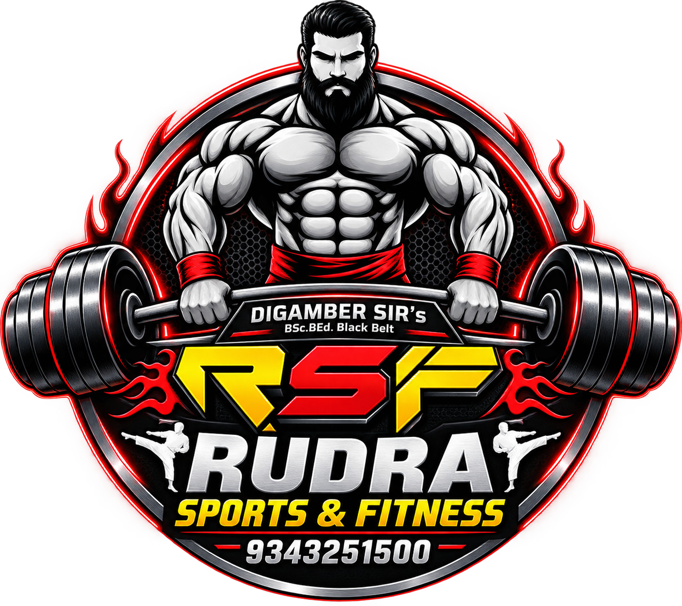 Rudra Sports and Fitness Logo